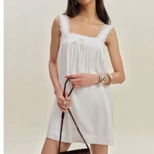 Reformation Hartley Dress White